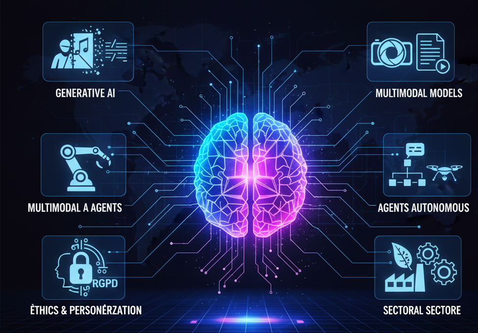 Les grandes tendances de l’IA en 2025 : innovations, usages et impacts majeurs